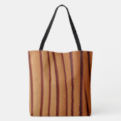 トートバッグ焦げオレンジ素朴色 トートバッグ (裏面)