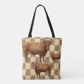 トートバッグ牛 トートバッグ (裏面)