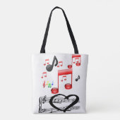 トートバッグ音楽ロック トートバッグ (裏面)