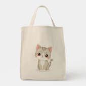 トートバッグ(かわいい猫) トートバッグ (裏面)