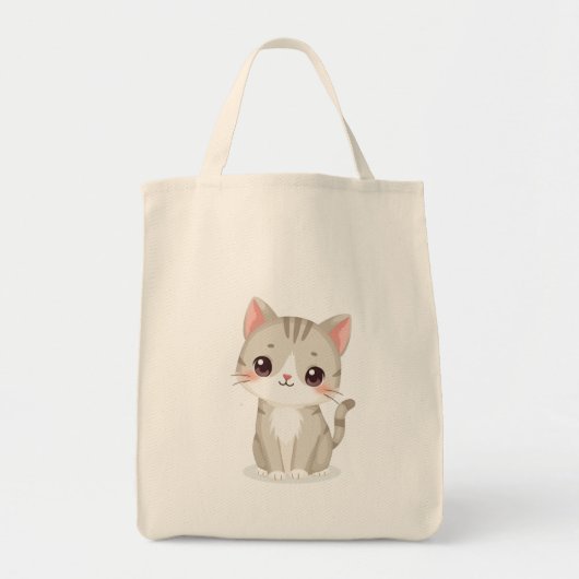 トートバッグ(かわいい猫) トートバッグ (正面)