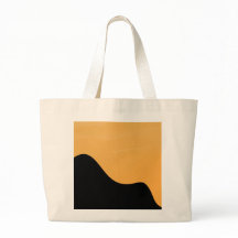 トートバッグ 日没の山のシルエット おでかけバッグ