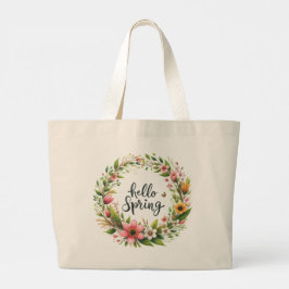 トートバッグ - 春の花輪トートバッグ