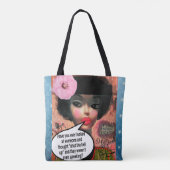 トートバッグ – 私は2つのmoodsを持っている：ナマステまたは私はあなたを切る (裏面)