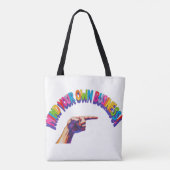 トートバッグ – 自分のビジネスに注意。 (裏面)