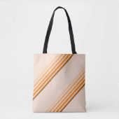 トートバッグ(ao) – オレンジ色の対角線の色ストライプ色 トートバッグ (正面)
