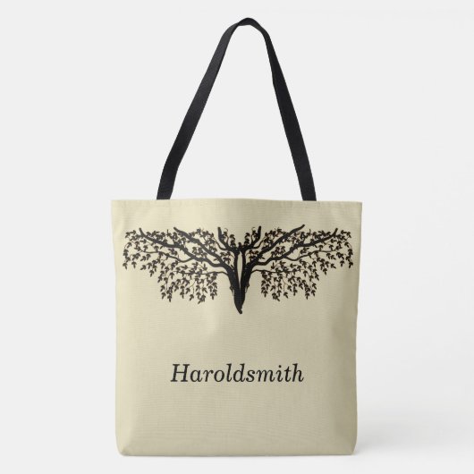 トートバッグ(ao) – 枝付き枝付き名前 トートバッグ (正面)