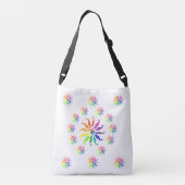 トートバッグ(ao) -葉カラーホイールの クロスボディバッグ (裏面)