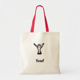 トートバッグ – Cat Letter Y with Name