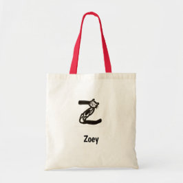 トートバッグ – Cat Letter Z with Name
