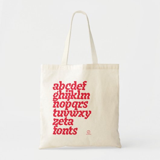 トートバッグ - Zetafonts Keratine (正面)