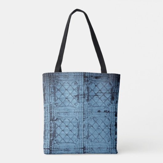 トートバパーソナライズされたッグ素朴ティンパネル天井Cou トートバッグ (裏面)