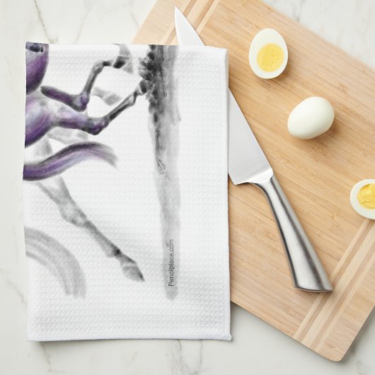 トートパイアフのドレスージホース キッチンタオル (四つ折り)