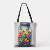 トートパーソナライズされたとショッピングバッグ トートバッグ (裏面)