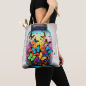 トートパーソナライズされたとショッピングバッグ トートバッグ (クローズアップ)