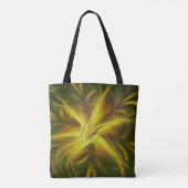 トートフラクタルフラワーイエローパレット トートバッグ (裏面)