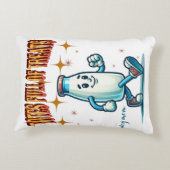 トートフル・オブ・トリート – おもしろい犬引用文装飾用クッション アクセントクッション (裏面)