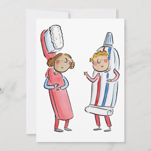 トートブラシ及び歯磨き 招待状 (正面)