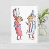 トートブラシ及び歯磨き 招待状 (スタンド正面)