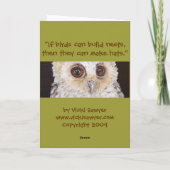 トートレットハット付きフワットカード カード (裏面)