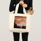 トートレッドスカイサンセットバッグ ラージトートバッグ (正面(商品))