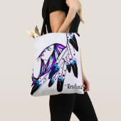 トート先住民デザイン トートバッグ (クローズアップ)