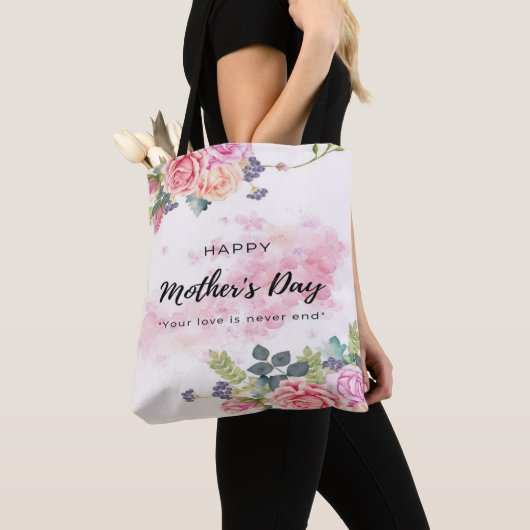 トート味方最高の母幸せな母の日 トートバッグ (クローズアップ)