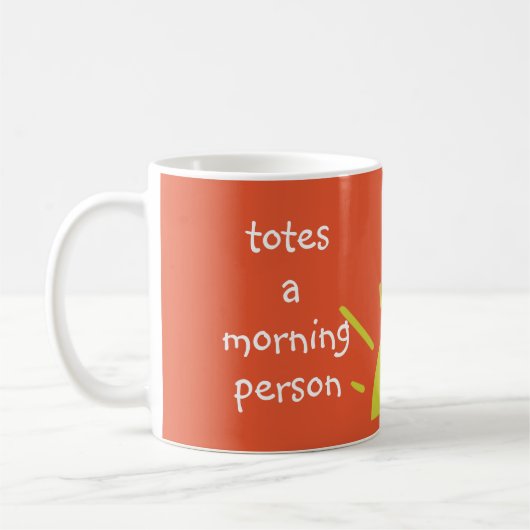 トート朝の人は朝が大好き コーヒーマグカップ (左)