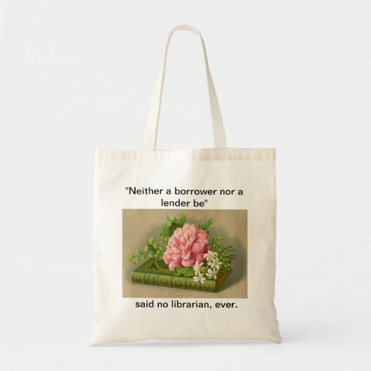 トート-ハムレットの司書 トートバッグ (正面)