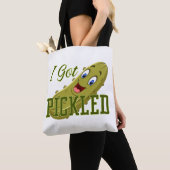 トート- 「ピクルス漬けの喜び:私はピクルス得漬け! トートバッグ (クローズアップ)