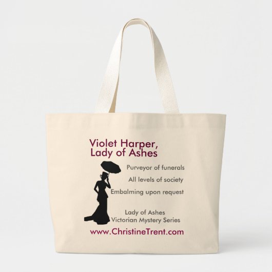 トート-灰の女性 ラージトートバッグ (正面)