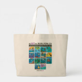 トート- Goldie Fish - Buellton.Art ラージトートバッグ (裏面)