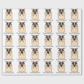 トートmaのヤギ(文字と) ラッピングペーパー (フラット)