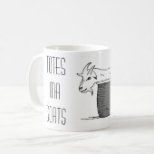 トートMaのヤギ! 最も最高のなマグ! コーヒーマグカップ (正面左)