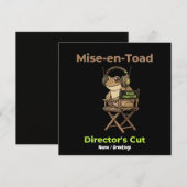 トード監督の傑作「Mise-en-Toad Director’s Cut」映画パロディ・トードアート 招待状 (正面/裏面)