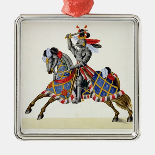 トーナメントの騎士、「歴史からのプレートの メタルオーナメント (正面)