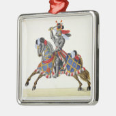 トーナメントの騎士、「歴史からのプレートの メタルオーナメント (左)