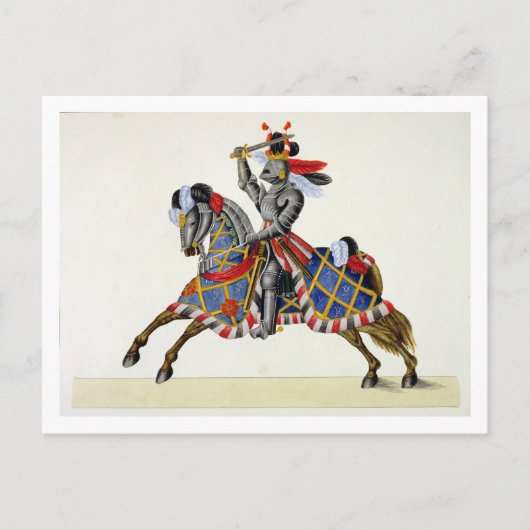 トーナメントの騎士、A History ofプレート ポストカード (正面)