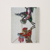 トーナメントの2人の騎士、「歴史からのプレート ジグソーパズル (縦)