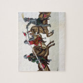 トーナメントの3人の騎士、「Histoからのプレート ジグソーパズル (縦)