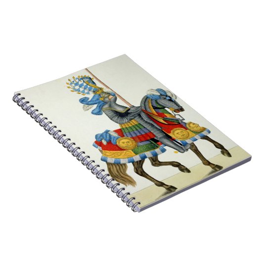 トーナメントへの彼の方法の騎士、「Aからのプレート ノートブック (右側)