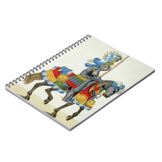 トーナメントへの彼の方法の騎士、「Aからのプレート ノートブック (左側)