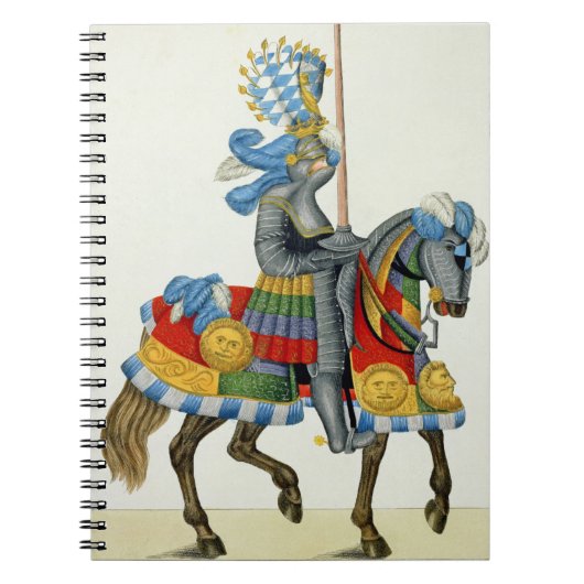 トーナメントへの彼の方法の騎士、「Aからのプレート ノートブック (正面)