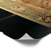 トーナメント、垂直織機タペストリー ポスター (角)