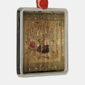 トーナメント、縦の織機のタペストリー メタルオーナメント (右)