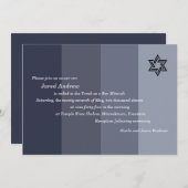 トーナルグレーバー(ユダヤ教の)バル・ミツバー 招待状 (正面/裏面)