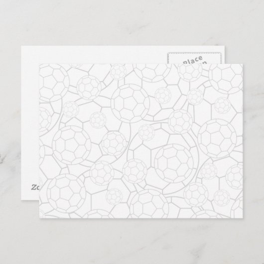 トーナルサッカーフットボールはがき ポストカード (正面/裏面)