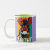 トービーはRonの焼跡によってマグを採用します ツートーンマグカップ (左)