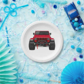 トービー赤 ペーパープレート (パーティー)