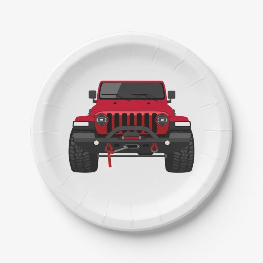 トービー赤 ペーパープレート (正面)